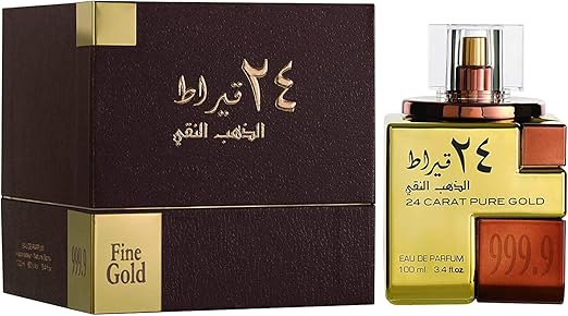 Lattafa 24 Carat Pure Gold Eau De Parfum For Unisex, 100ml