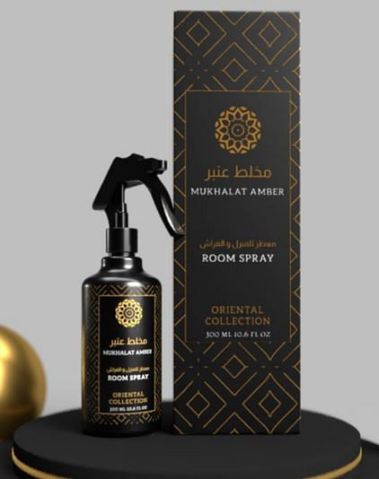 MUKHALAT AMBER ROOM SPRAY 300ML