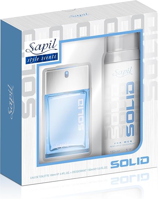 Sapil Solid for Men 100EDT and 150ml Deo Giftset