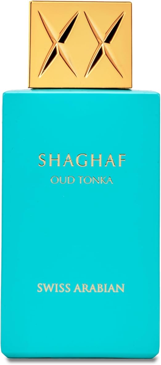 Swiss Arabian Shaghaf Oud Tonka Eau de Parfum, 75ml, Premium Quality Perfume, Women and Men’s Fragrance, Gourmand Amber Luxurious Blend Perfumes for Men and Women