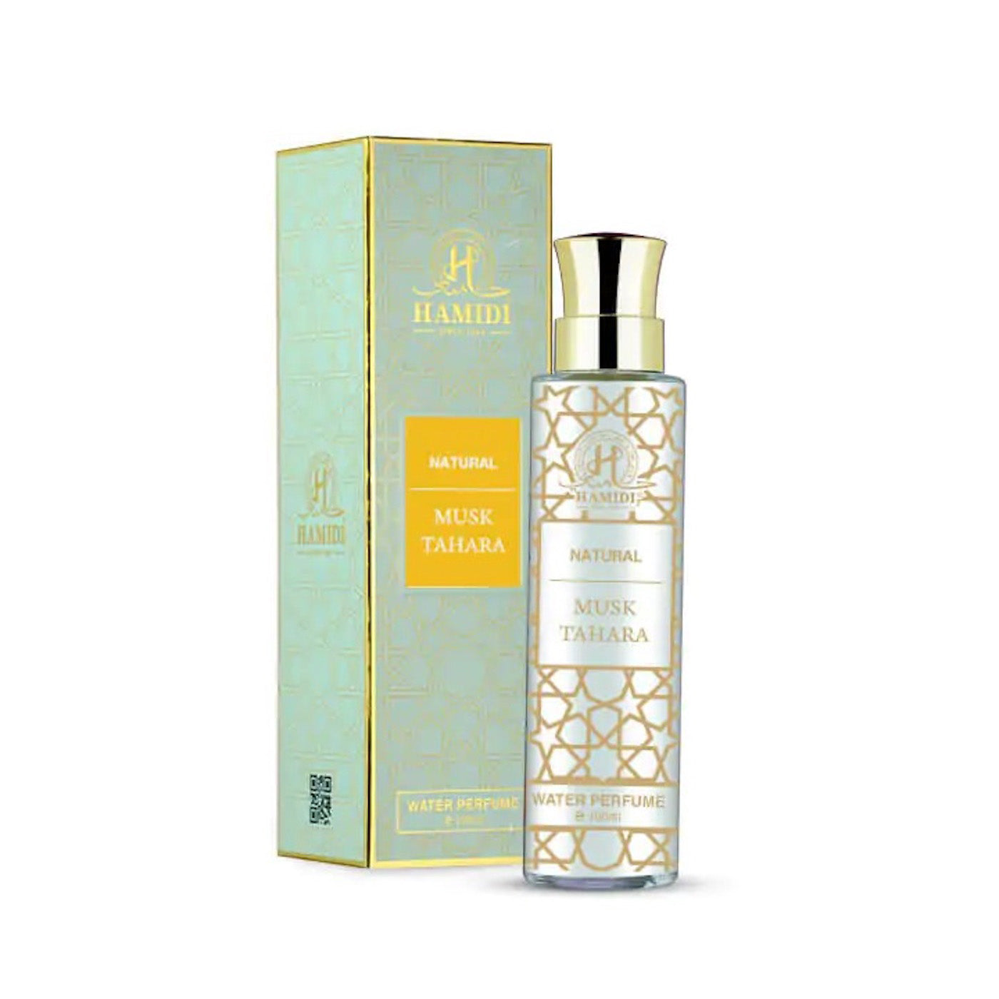 Hamidi 2-Piece Perfume Set Unisex, Natural Musk Tahara 100ml Water Perfume, Natural Musk Tahara 15ml CPO