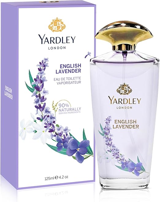 Yardley English Lavender, Floral Aromatic Freshness, Relaxing And Calming Scent, Edt 125 ml