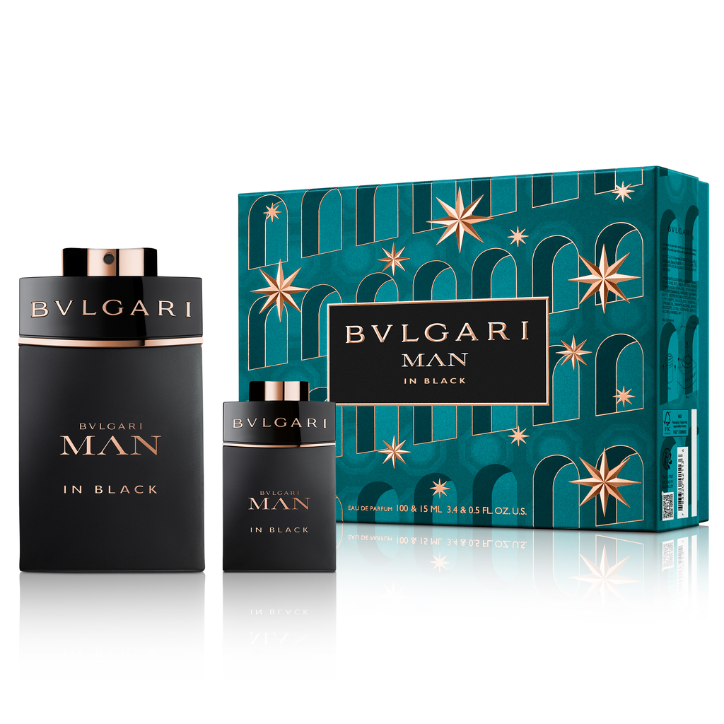 Signature 2-Piece Black Perfume Set for Men, 100ml EDP, 15ml EDP