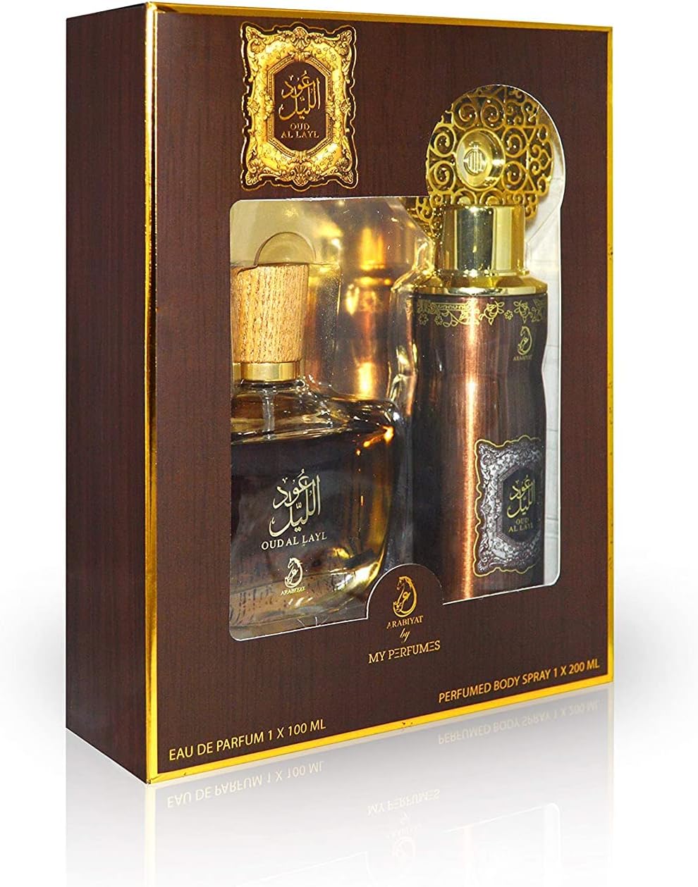 Arabiyat Oud Al Layl Gift Set (1 x EDP 100ml, 1 x Perfumed Body Spray 200ml)