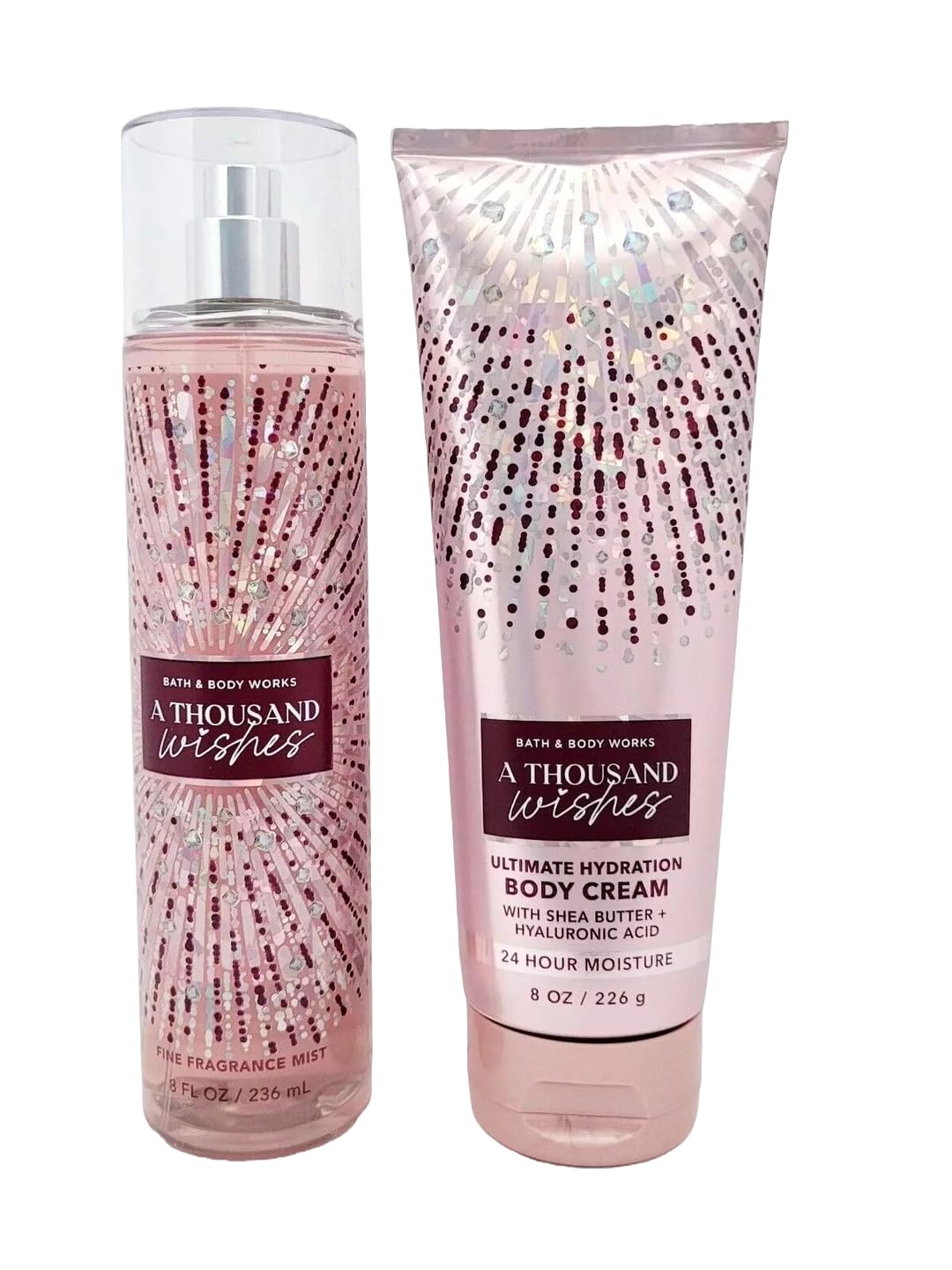 Bath & Body Works Signature Collection A Thousand Wishes Fine Fragrance Body Mist & Shower Gel Set