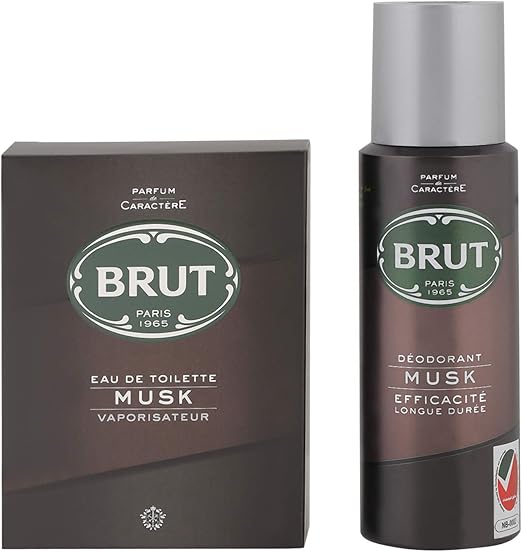 Brut Musk 100ml EDT + Deo 200ml Free for Men