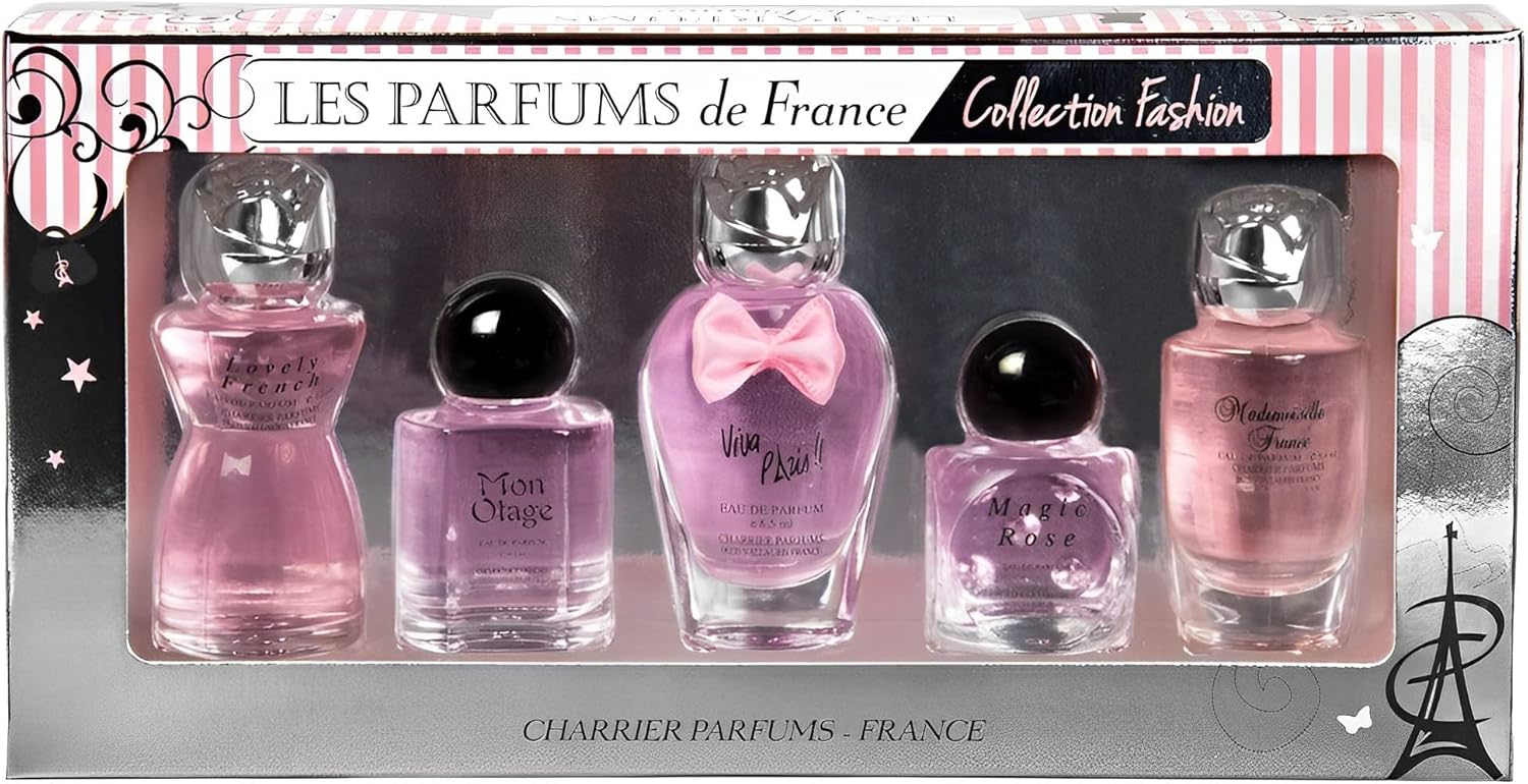 Charrier Parfums - Charrier Parfums - Les Parfums de France- 5 Eaux de Parfum Gift Set - Fashion Collection - Pink