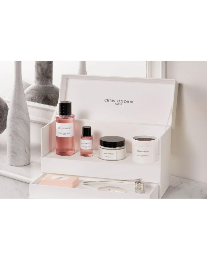 CHRISTIAN DIOR OUD ISPHAHAN 250ML EDP + 40ML EDP +150ML BC + 250G SC + 100G PS SET
