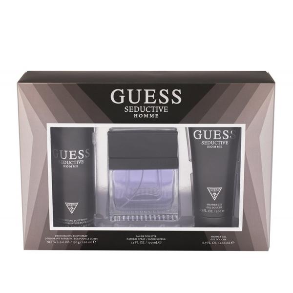 GUESS SEDUCTIVE M EDT 100 ML+ S/G 100 ML+ DEO 226ML+ POUCH SET