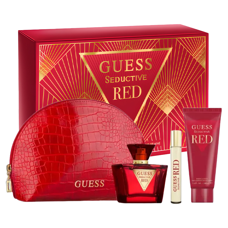 GUESS SEDUCTIVE RED W EDT 75ML+EDT 15ML+100ML BL (2023) SET