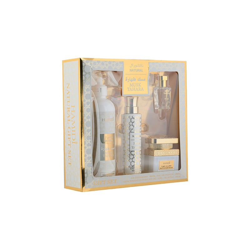 Hamidi 4-Piece Musk Tahara Non Alcoholic Set Unisex, 100ml EDP