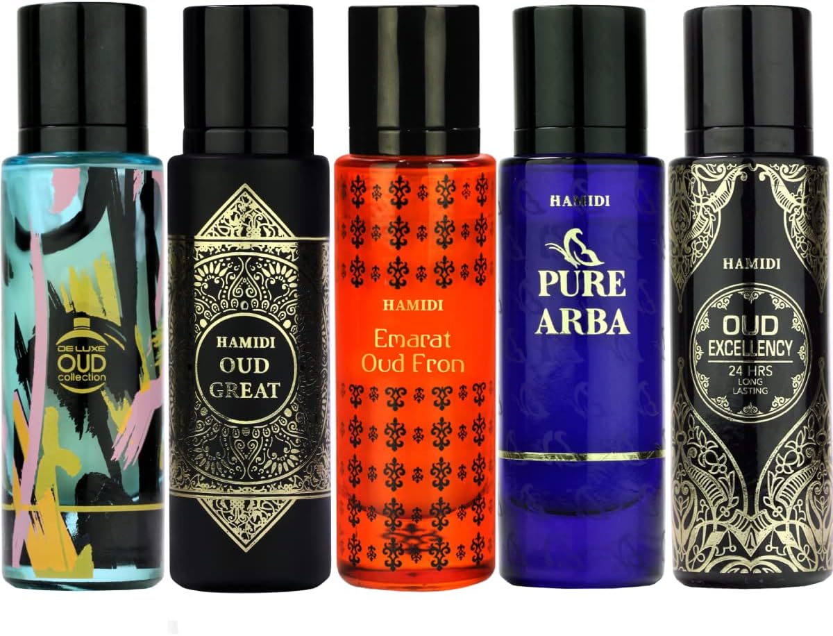 Hamidi 5-Piece Oud Collection Set Unisex, 30ml EDP