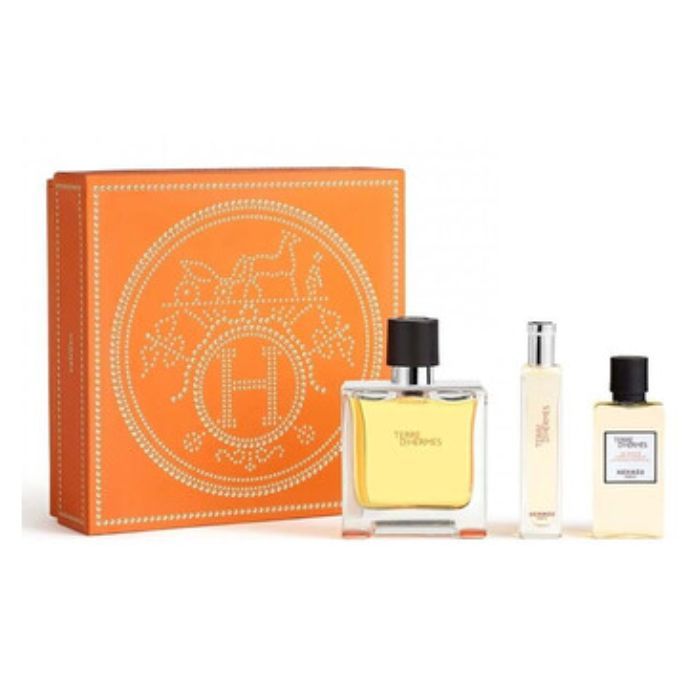 HERMES TERRE EDT 100ML +5ML + 40ML SHOWER GEL SET FOR MEN